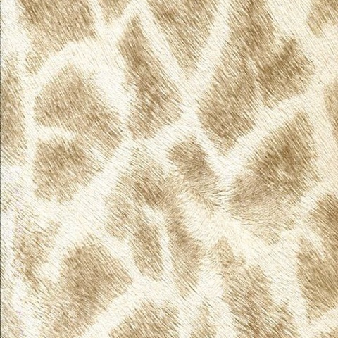 Montone Champagne Giraffe Wallpaper