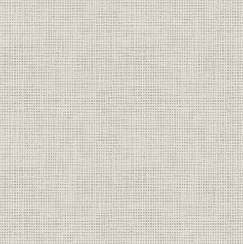 Nimmie Light Grey Basketweave Wallpaper