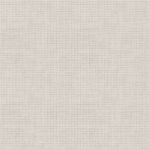 Nimmie Light Grey Woven Grasscloth Wallpaper