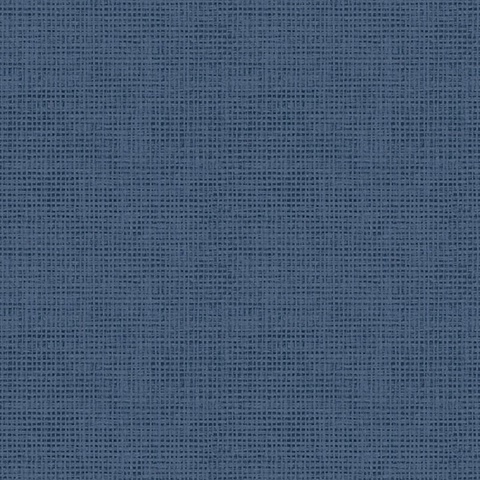 Nimmie Navy Woven Grasscloth Wallpaper