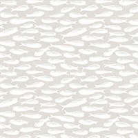 Nunkie Light Grey Sardine Wallpaper