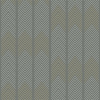 Nyle Dark Grey Chevron Stripes Wallpaper