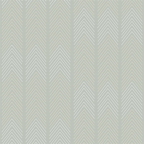 Nyle Light Grey Chevron Stripes Wallpaper