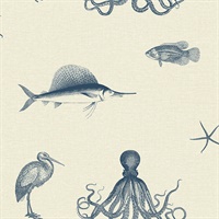 Oceania Taupe Sea Creature Wallpaper