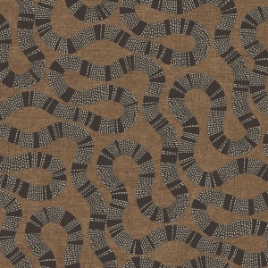 Ophidia Brown Wallpaper