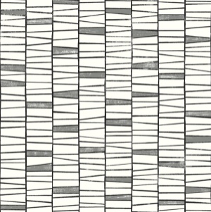 Organic Stripe Monochrome Peel & Stick Wallpaper