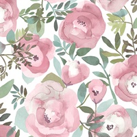 Orla Pink Floral Wallpaper