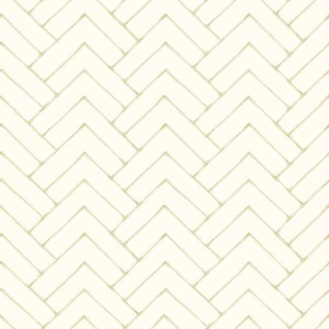 Oswin Teal Tiered Herringbone Wallpaper