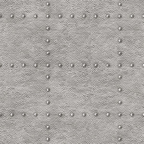 Otto Silver Hammered Metal Wallpaper
