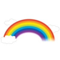 Over The Rainbow Peel & Stick Giant Wall Decal