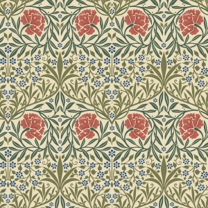 Oxford Union Green Floral Vines Wallpaper