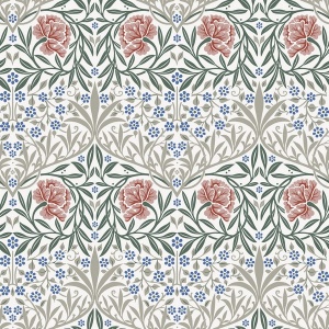 Oxford Union Green Floral Vines Wallpaper