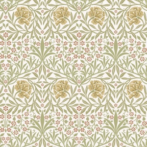 Oxford Union Green Floral Vines Wallpaper