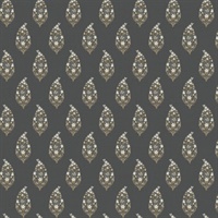 Paisley Black Wallpaper