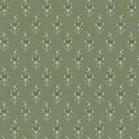 Paisley Green Wallpaper