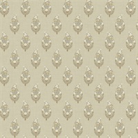 Paisley Linen Wallpaper