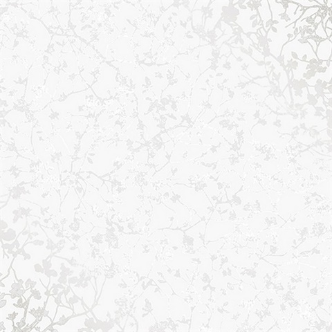 Palatine Silver Leaves Wallpaper