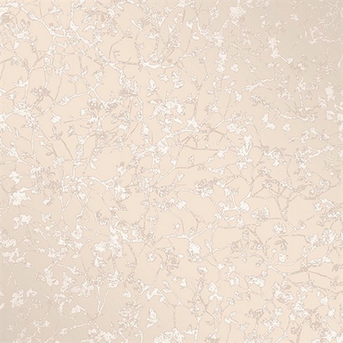 Palatine Champagne Leaves Wallpaper