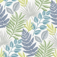 Palomas Multicolor Botanical Wallpaper