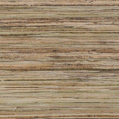 Fine Raw Jute with Silver Wallpaper