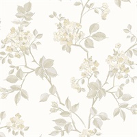 Parry Bone Floral Wallpaper