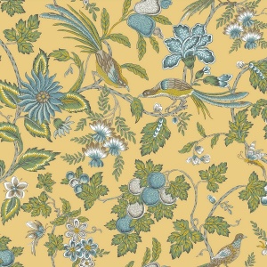 Parterre Indigo Wallpaper
