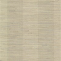 Pasadena Grey Grasscloth Stripe Wallpaper
