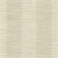 Pasadena Neutral Grasscloth Stripe Wallpaper
