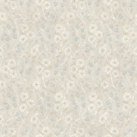 Patsy Grey Floral Wallpaper