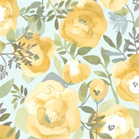 Peachy Keen Yellow Peel & Stick Wallpaper