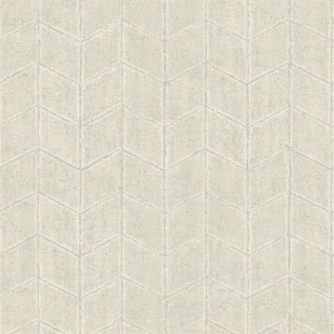 Pearl Grey Flatiron Geometric Wallpaper