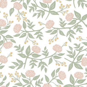 Peonies Blush Floral Premium Peel + Stick Wallpaper