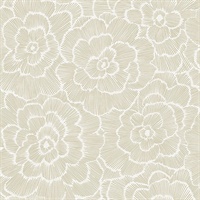 Periwinkle Stone Textured Floral Wallpaper