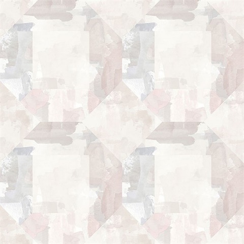 Perrin Lavender Gem Geometric Wallpaper