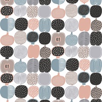 Pink and Grey Kompotti Peel & Stick Wallpaper