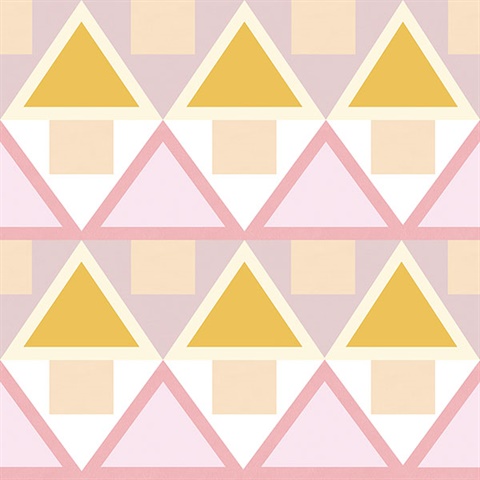 Pink Madaket Geometric Peel & Stick Wallpaper