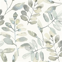 Pinnate Grey Leaves Wallpaper