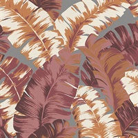 Pisang Orange Palm Leaf Wallpaper