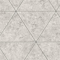 Polished Concrete Grey Geometric Wallpaper
