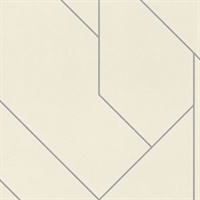 Pollock White Gilded Geometric Wallpaper
