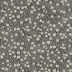 Poppy Trail Grey Floral Wallpaper