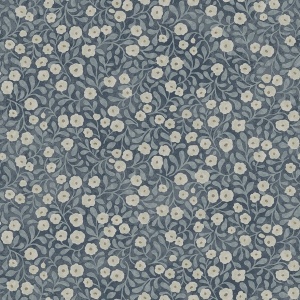 Poppy Trail Grey Floral Wallpaper