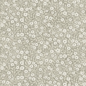 Poppy Trail Grey Floral Wallpaper