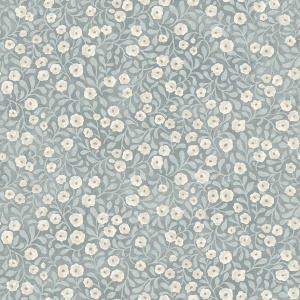 Poppy Trail Grey Floral Wallpaper