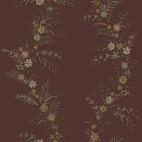 Posy Cranberry Peel & Stick Wallpaper