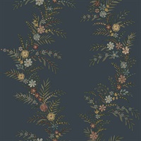 Posy Midnight Peel & Stick Wallpaper