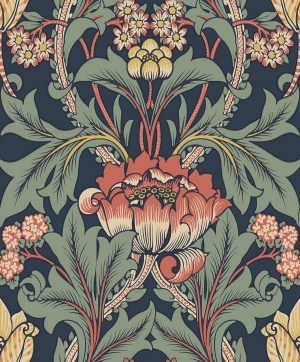 Primrose Garden Floral Prepasted Wallpaper