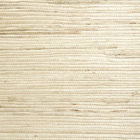 Qi Taupe Grasscloth Wallpaper