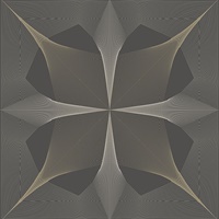 Radius Dark Brown Geometric