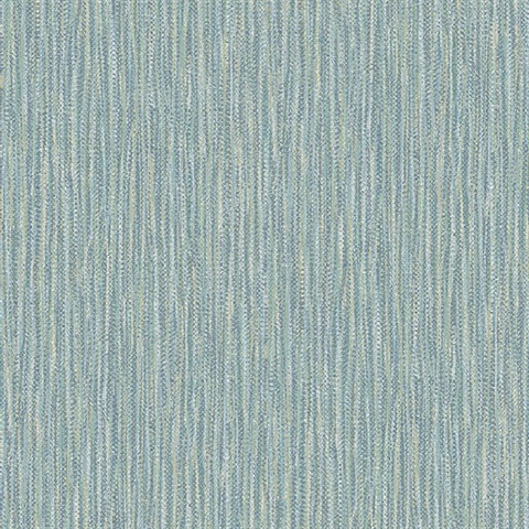 Raffia Aqua Faux Grasscloth Wallpaper